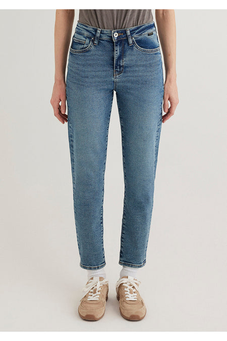 Cindy Gold Shape Misty indigo Mavi Jeans 100277-89183 - MALLTURK
