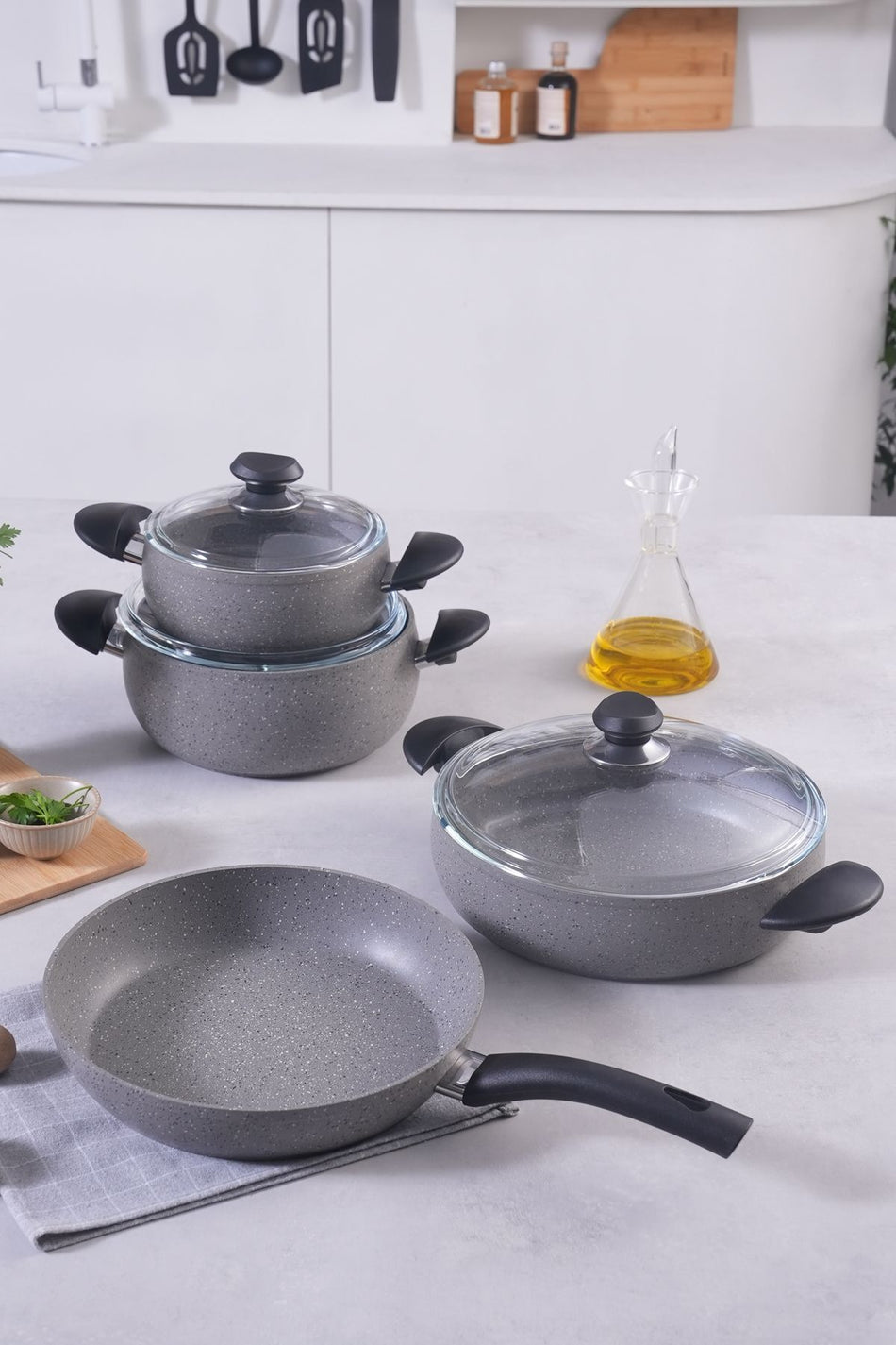 Karaca Biogranit Avanos 7 Piece Cookware Set - MALLTURK