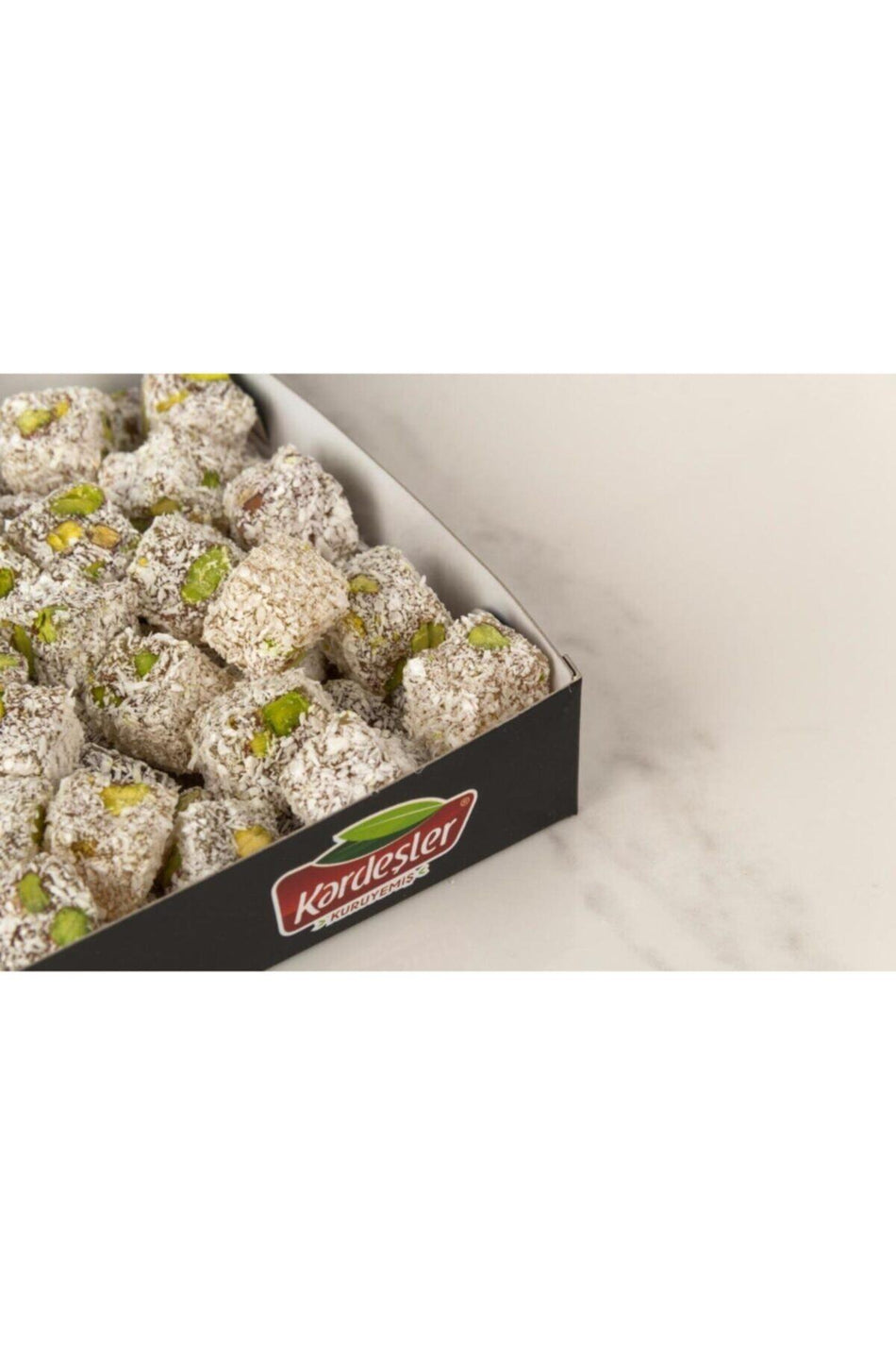Kardesler kuruyemis Double Roasted Pistachio Mini Turkish Delight Mini 500 g