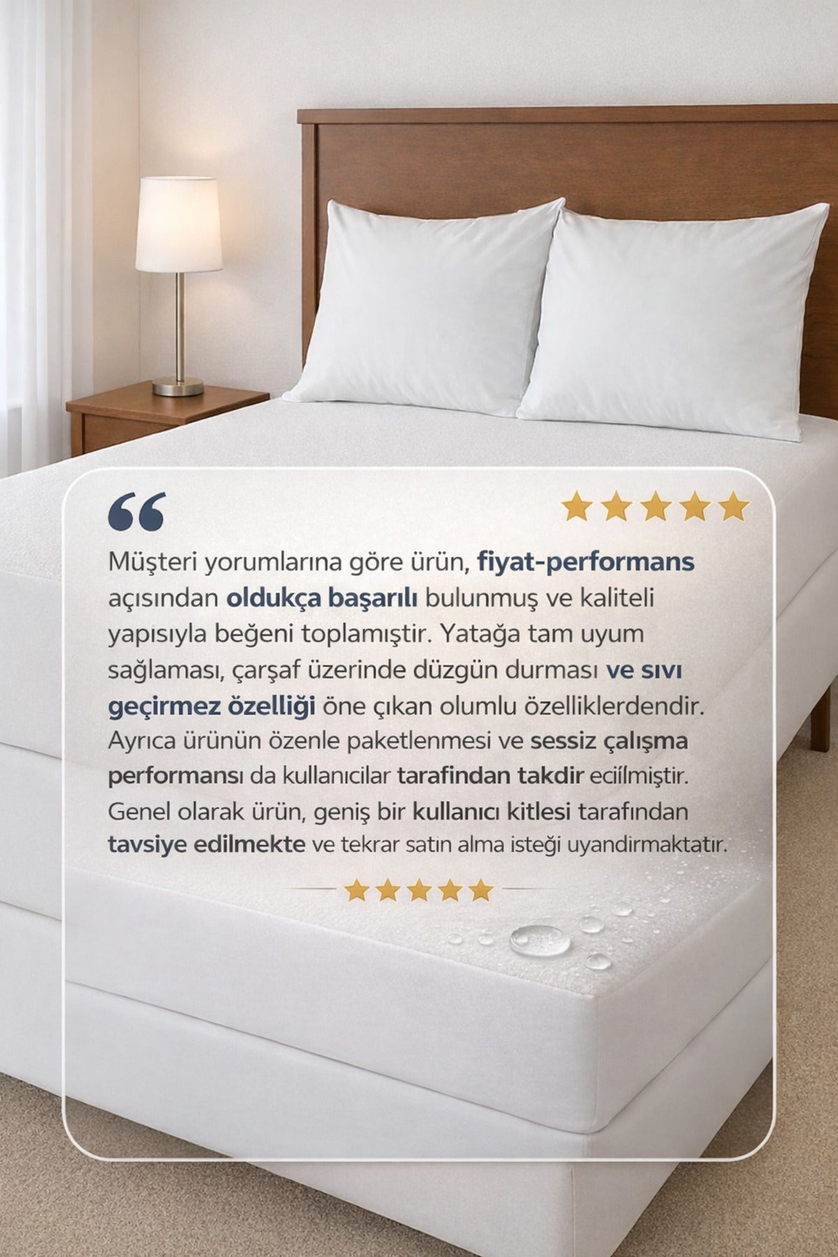 SUVAY Waterproof Microfiber Fitted Mattress Protector - MALLTURK