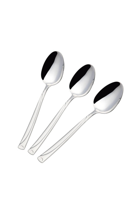 Nehir fiesta Plain 1 Set 6 Piece yemek Spoon Set - MALLTURK