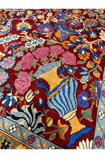 RD RAMAZAN DAG Hand Rug Art Hand-Woven Duruder Hereke Rug Rengarenk Collector Piece Size 430x300 - MALLTURK