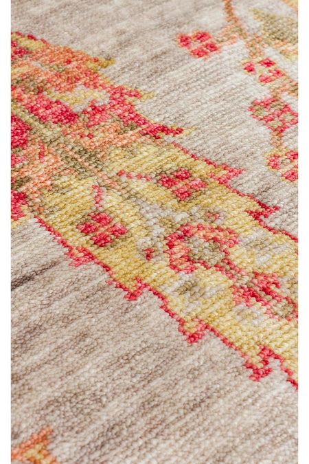 Eko Hali ZARA ZR 08 BEiGE AUTUMN Authentic Patterned Special Non-Shedding and Easy-to-Clean Tencel Fabric - MALLTURK