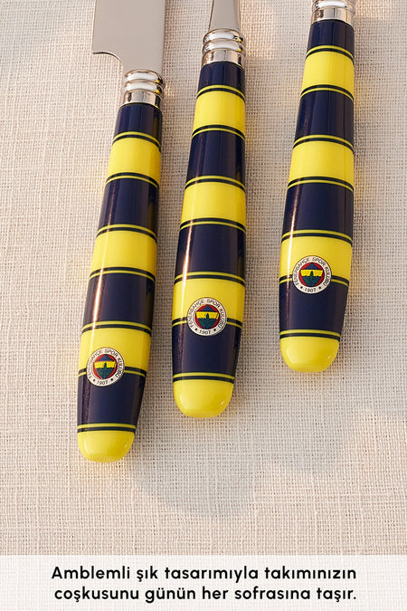 Karaca x fenerbahce lisansli 18 Piece 6 Place Setting Flatware Set - MALLTURK