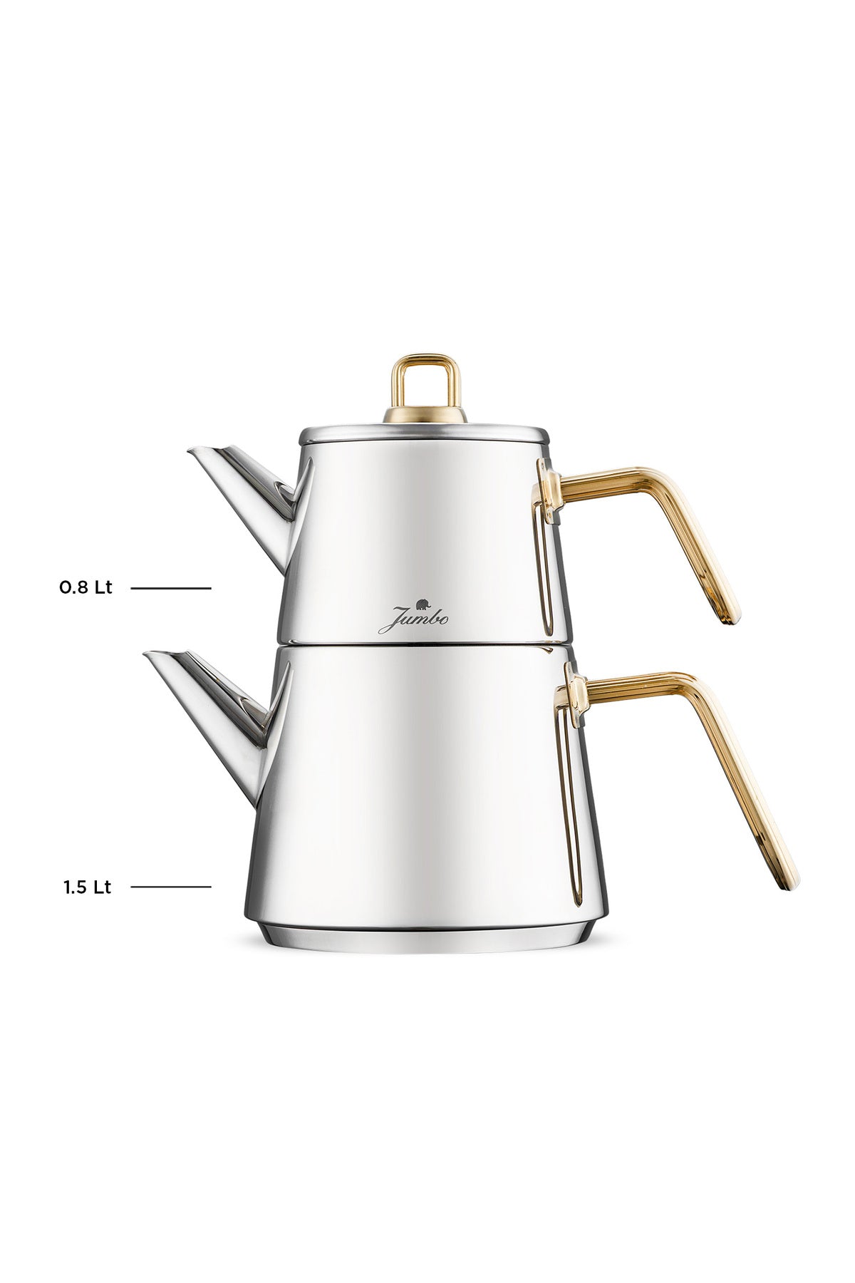 Jumbo Doha Titanium Gold Teapot - MALLTURK