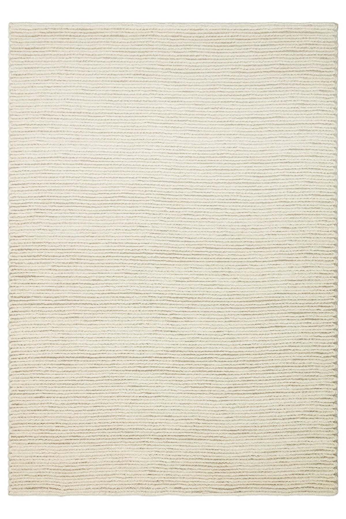Vog Rug Navia Hand-Woven Wool Cream Living Room Rug | Natural Bohemian Tarz Kaliteli and Sik Decorative Rug VogSKR