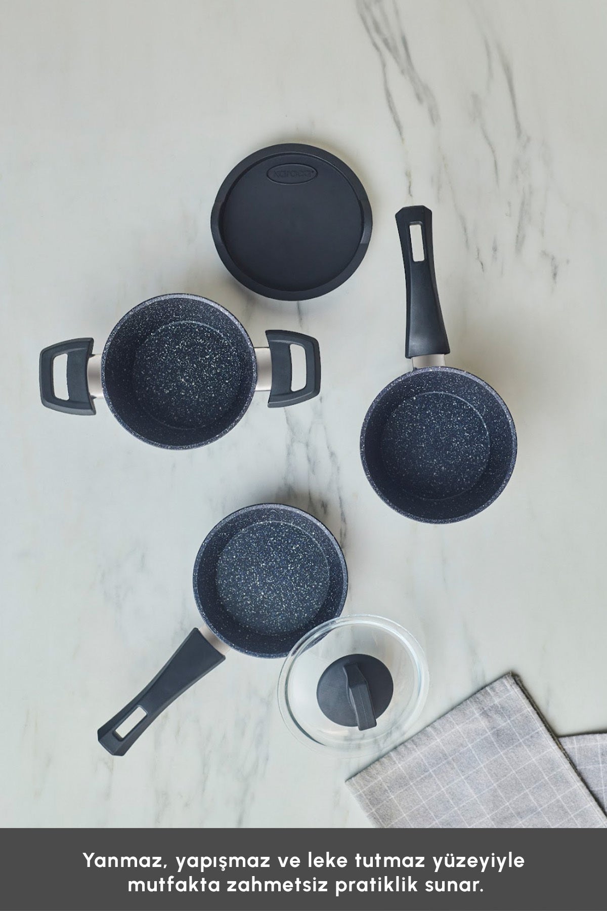 Karaca Bio Granite Stone Mini 5 Piece Cookware Set - MALLTURK