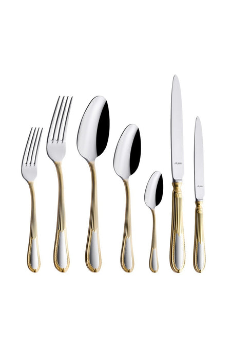 Aryildiz nature plus 84 Piece 12 Place Setting Flatware Set - MALLTURK