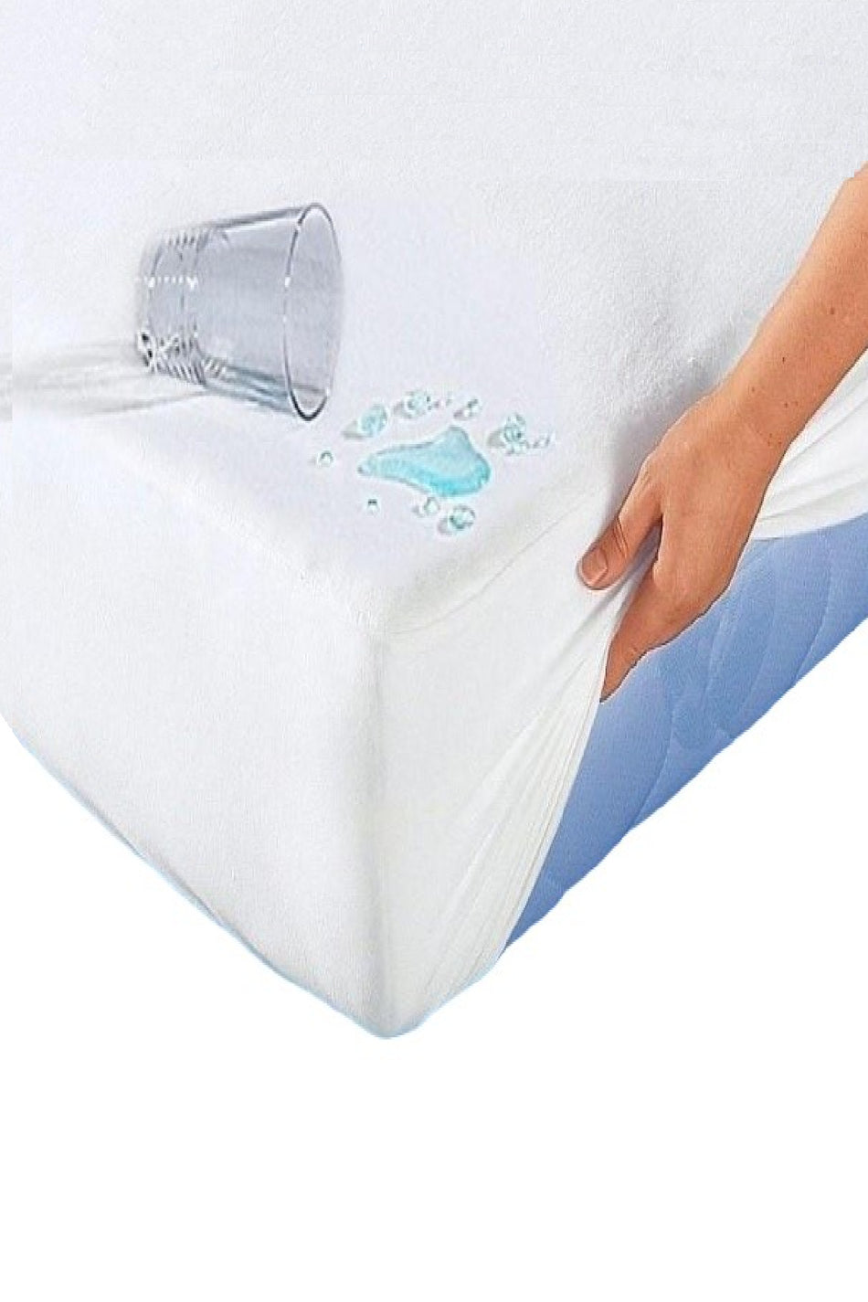 mycey Waterproof Cotton Fitted Mattress Protector - MALLTURK