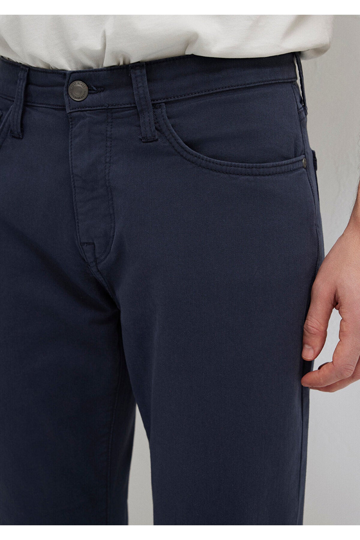 Mavi Marcus Black Navy Gabardine Trousers 00351A2793 - MALLTURK