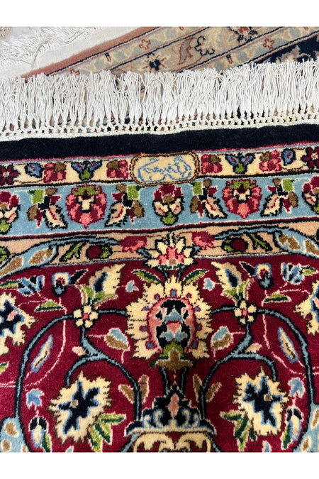 RD RAMAZAN DAG Hand Rug Art Hand-Woven Iranian Kirman Laver Rug Imzalidir Premium Quality Size 445x295 - MALLTURK