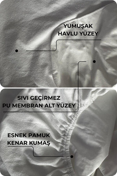 Semay Tekstil Waterproof Cotton Baby & Kids Mattress Protector - MALLTURK