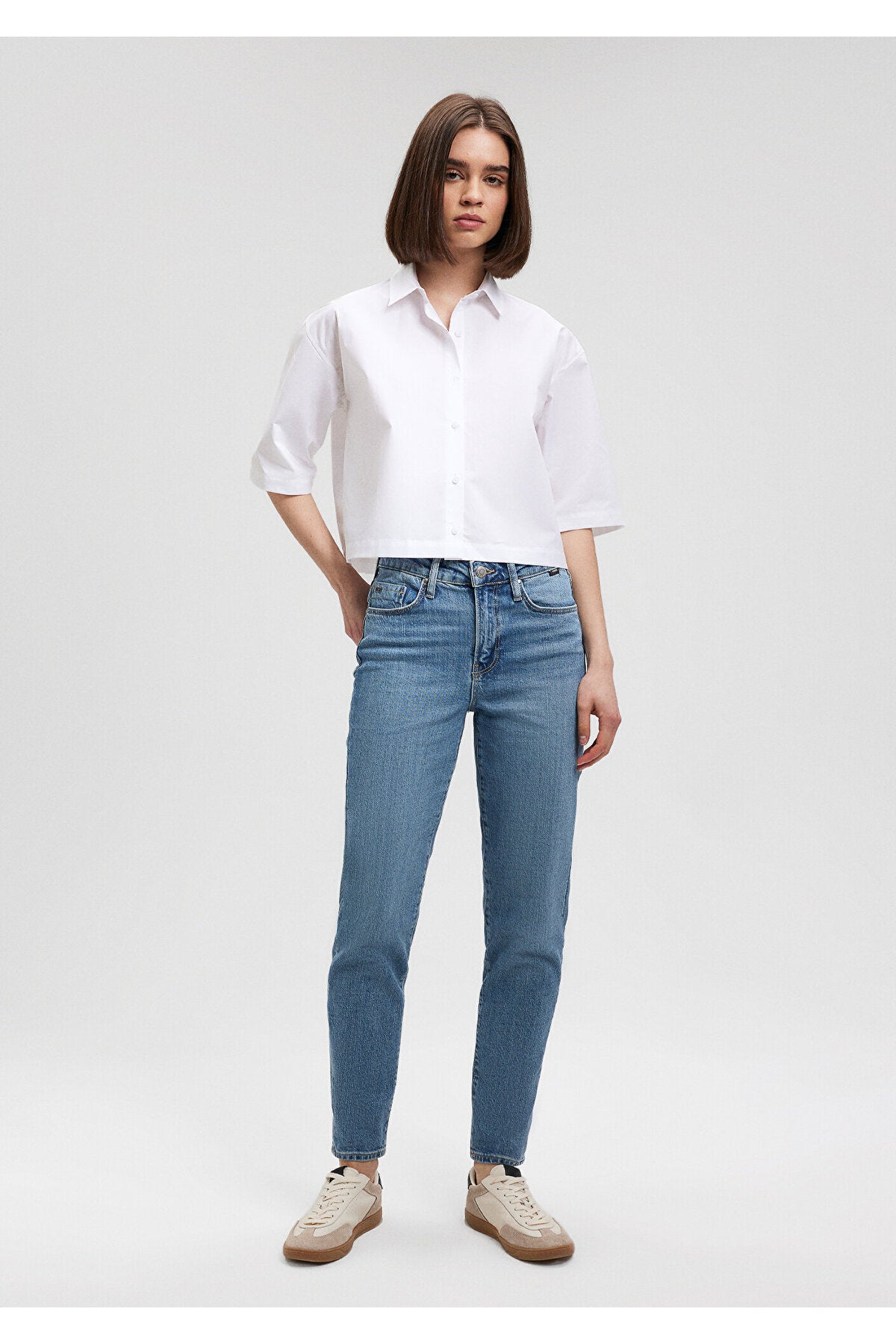 Cindy Classic Denim Vintage Light Mavi Jeans 100277-87640 - MALLTURK
