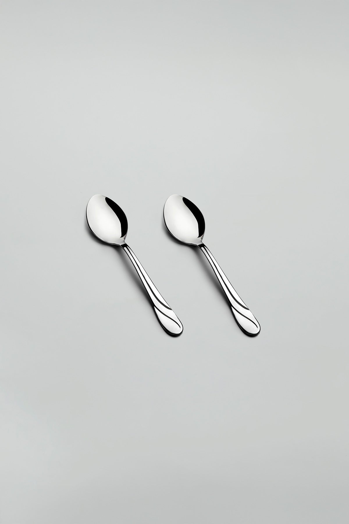 Nehir safir Plain 12 Piece tatli Spoon Set - MALLTURK
