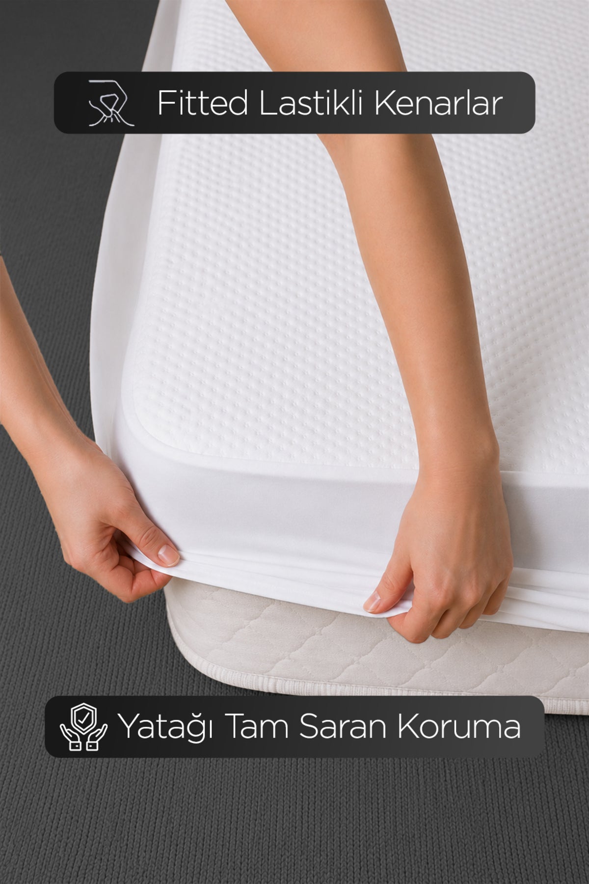 Dream Time Premium Ozel Kutulu Waterproof Fitted Mattress Protector - MALLTURK