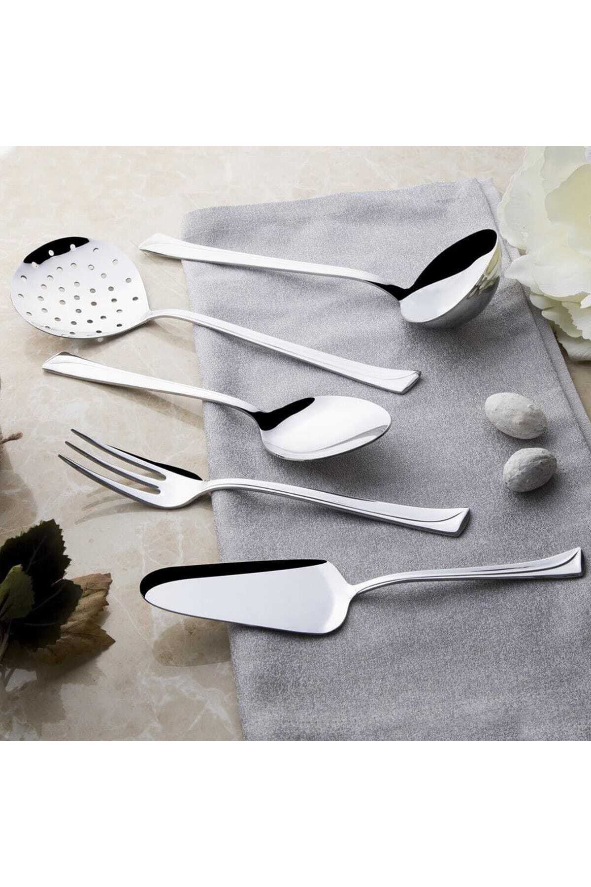 Nehir maksi 5 Piece Serving Utensil Set satenli 50 yil Warranty - MALLTURK