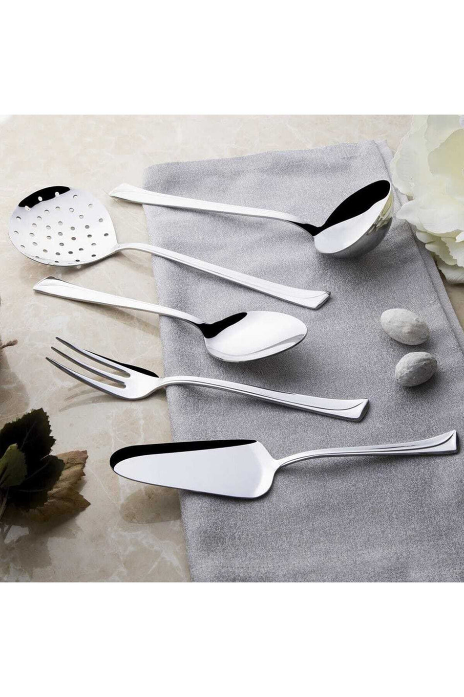 Nehir maksi 5 Piece Serving Utensil Set satenli 50 yil Warranty - MALLTURK