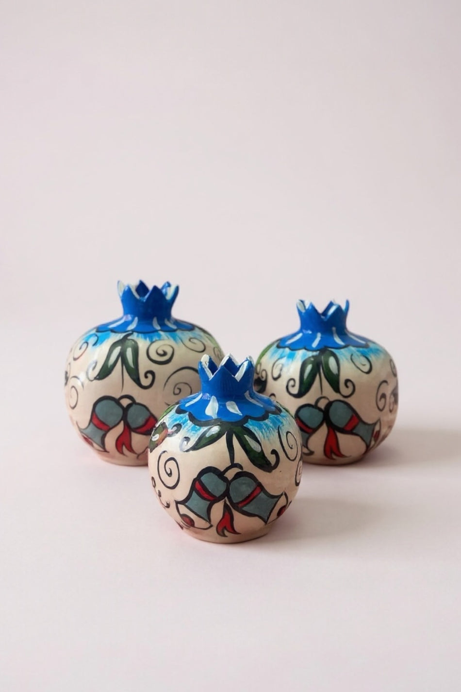 STORESZA New Year Special Collection Handmade Decorative Pomegranate Set - 3-Piece New Year Decor - MALLTURK