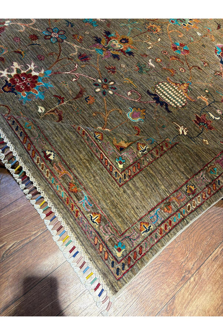 Wool Hand-Woven Afghan Rug