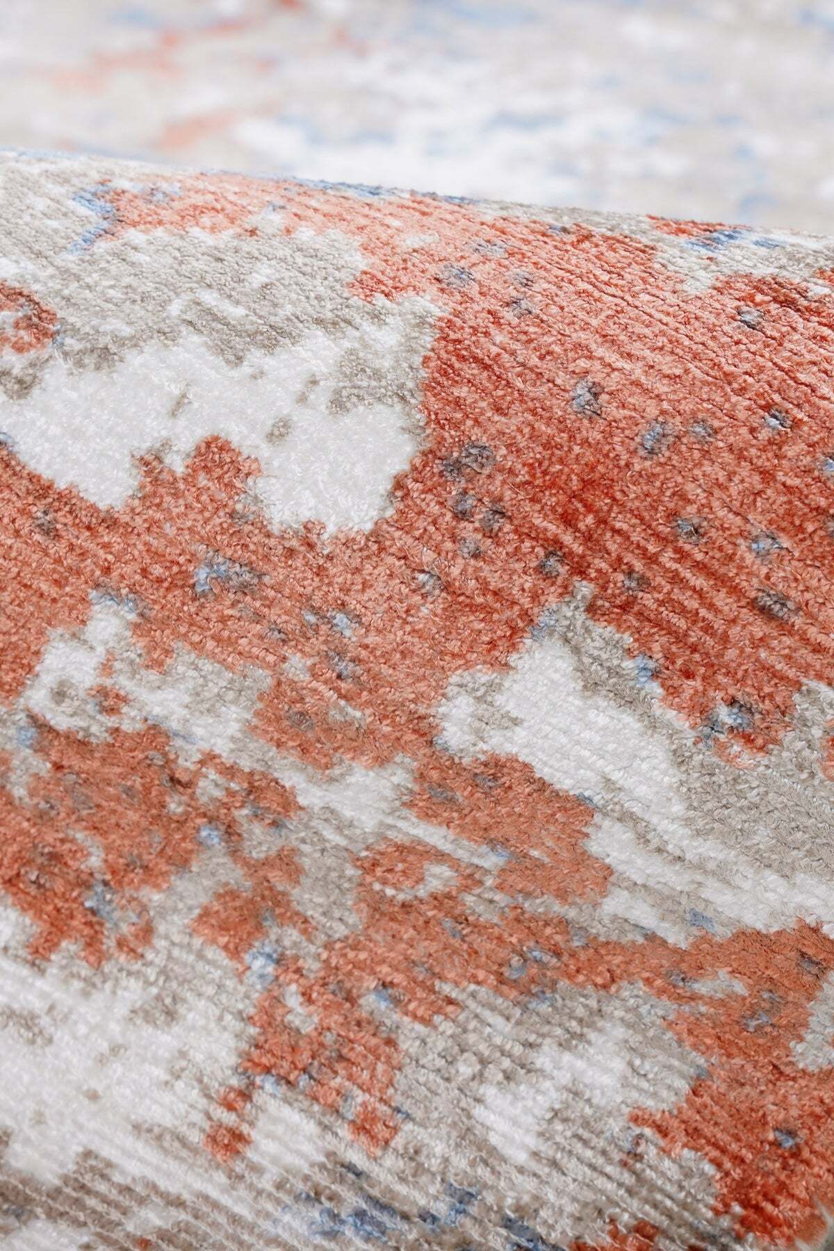 Naar Hali Erase KC 203 Multicolored Modern Handwoven Bamboo Living Room Rug - MALLTURK