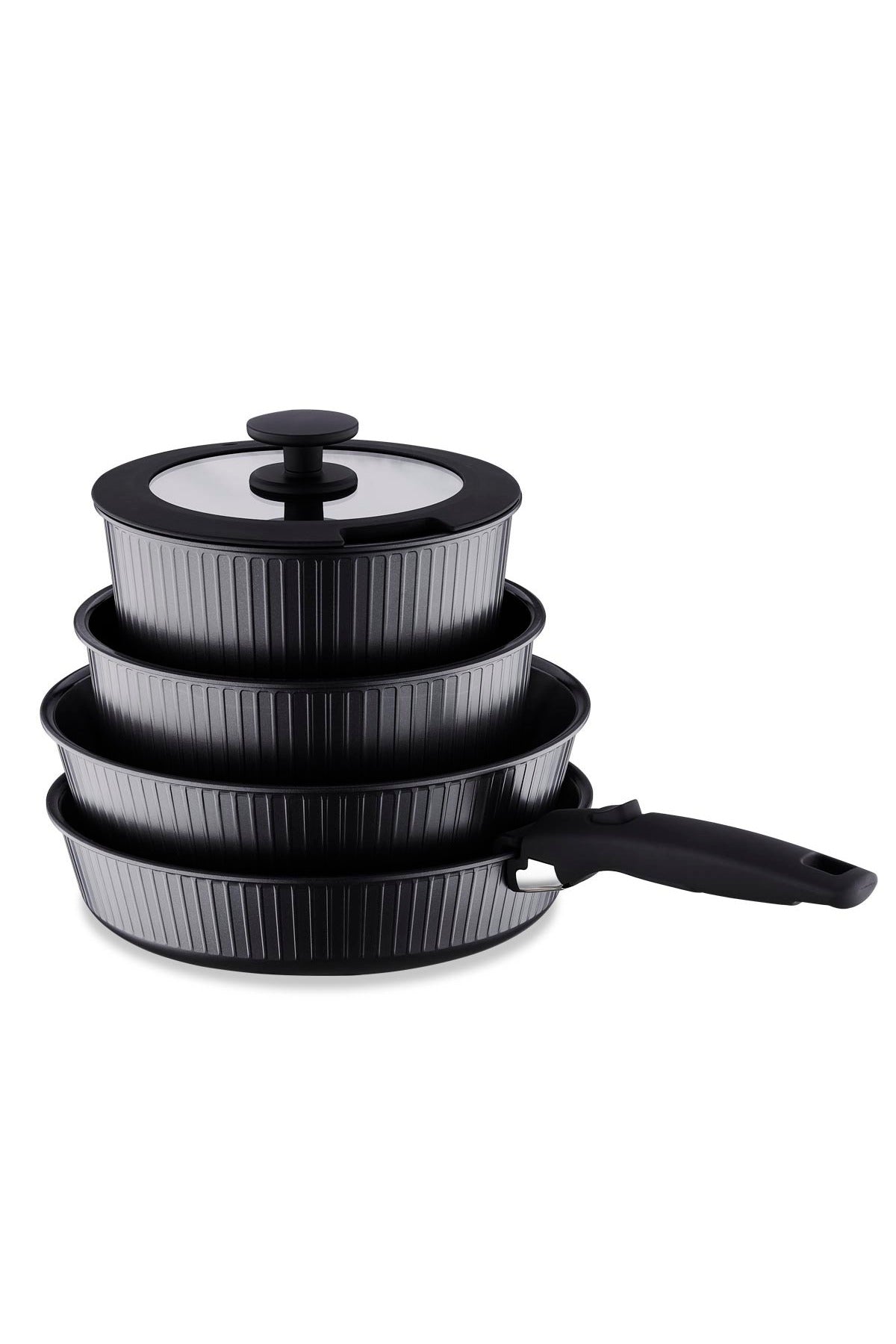KORKMAZ Nova Pratika 8 Piece Cookware Set