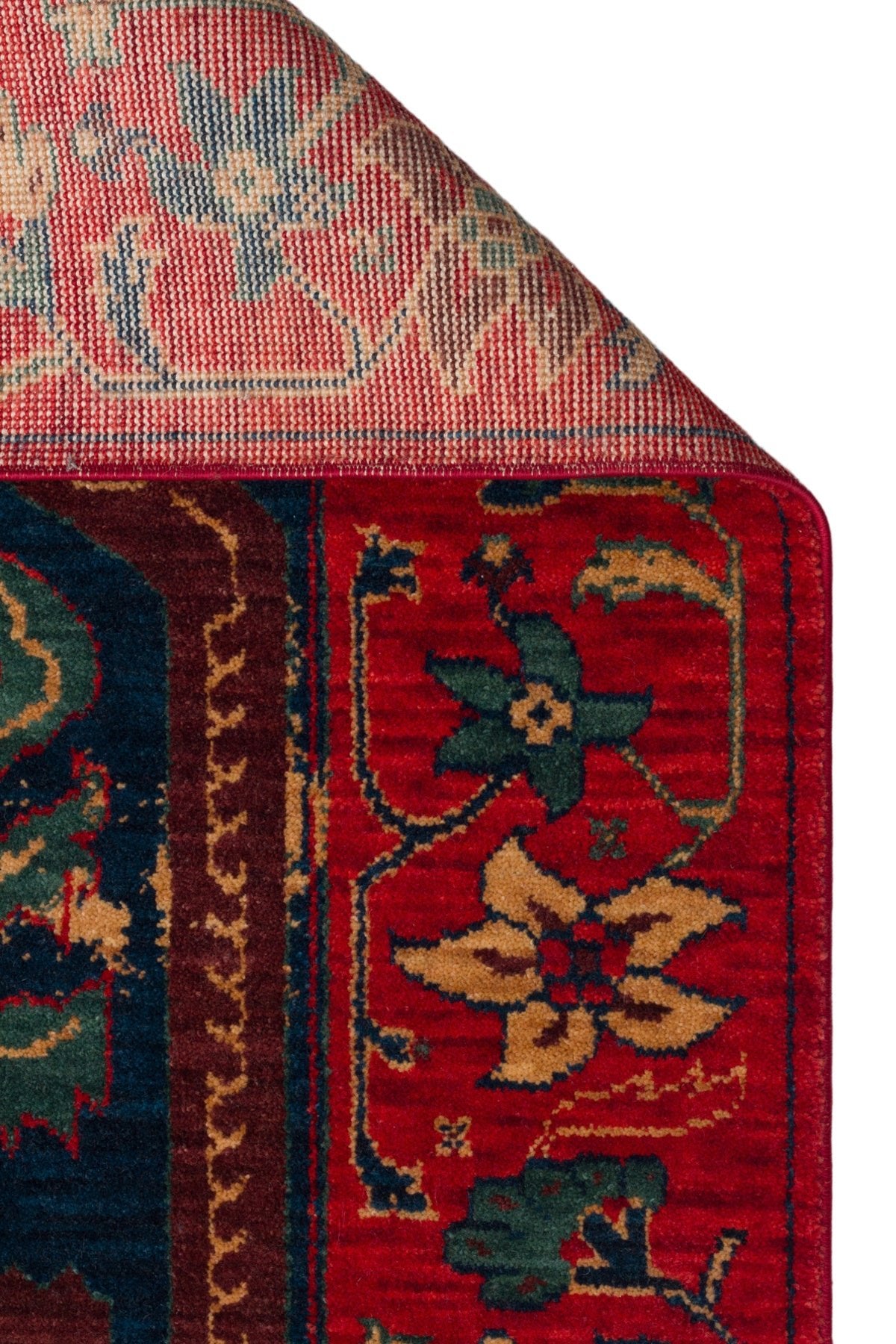 Kalesta Rug Rustik 05 Red Vintage Natural Wool with Special Looms Hand-Woven Techniques with Produced Living Room Rug - MALLTURK