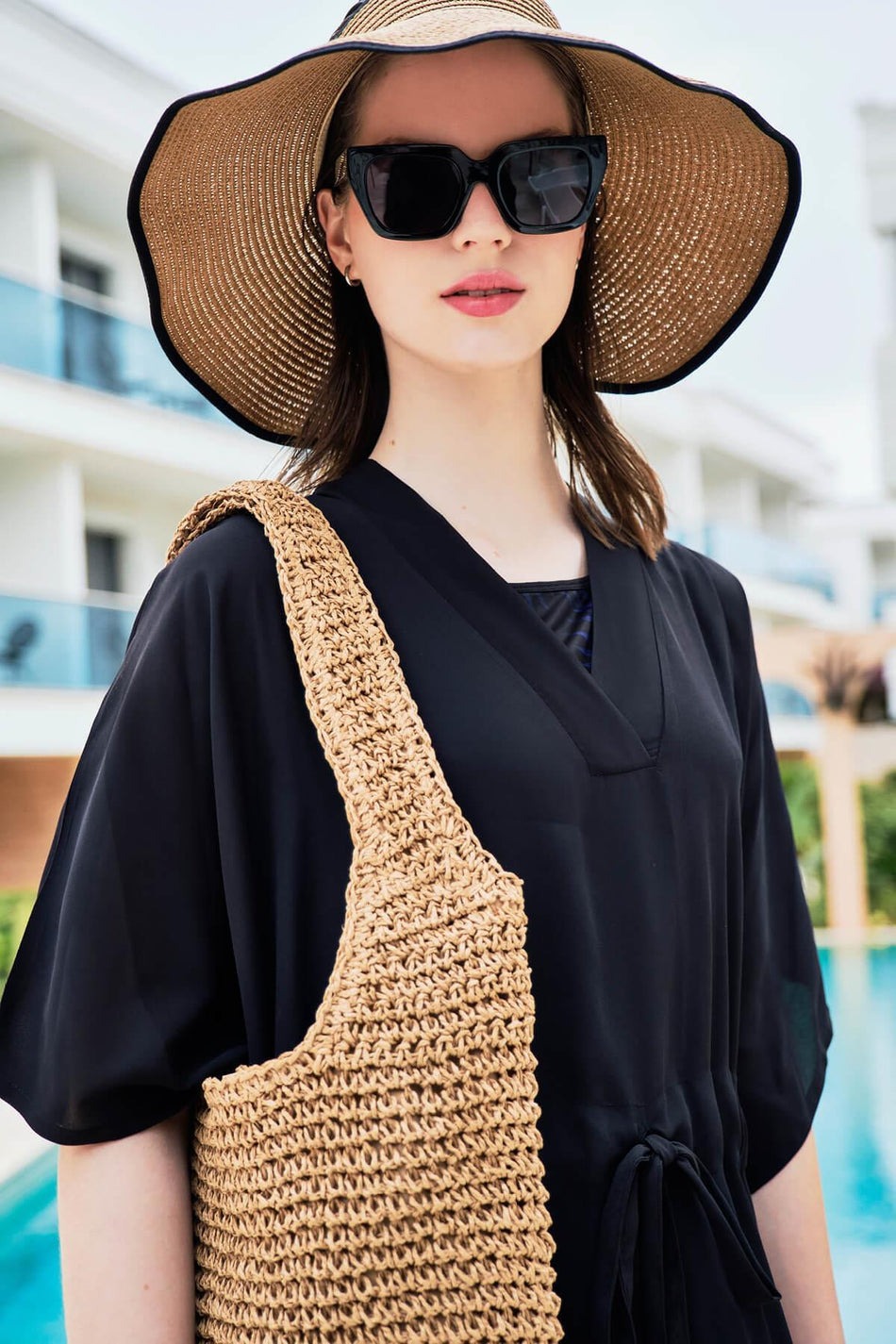 Hasema Black Long Pareo 4049