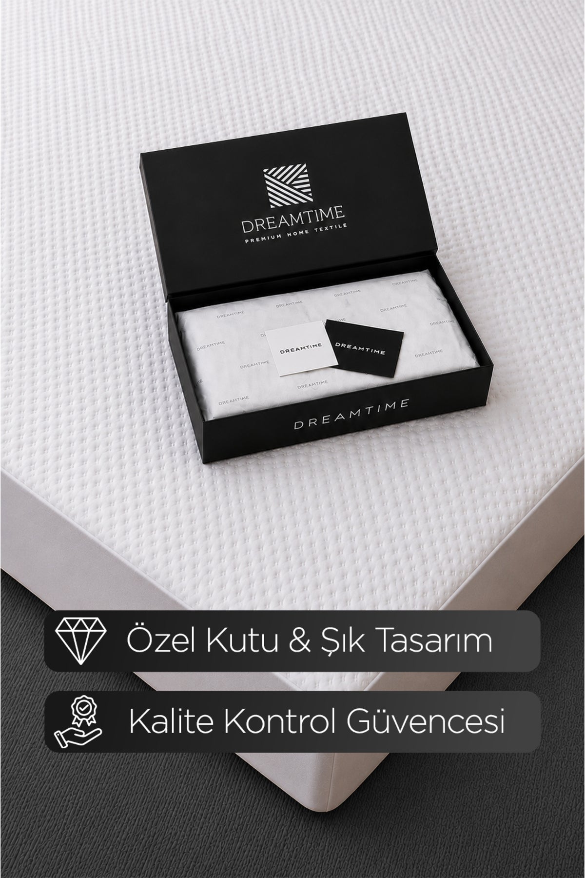 Dream Time Premium Ozel Kutulu Waterproof Fitted Mattress Protector - MALLTURK