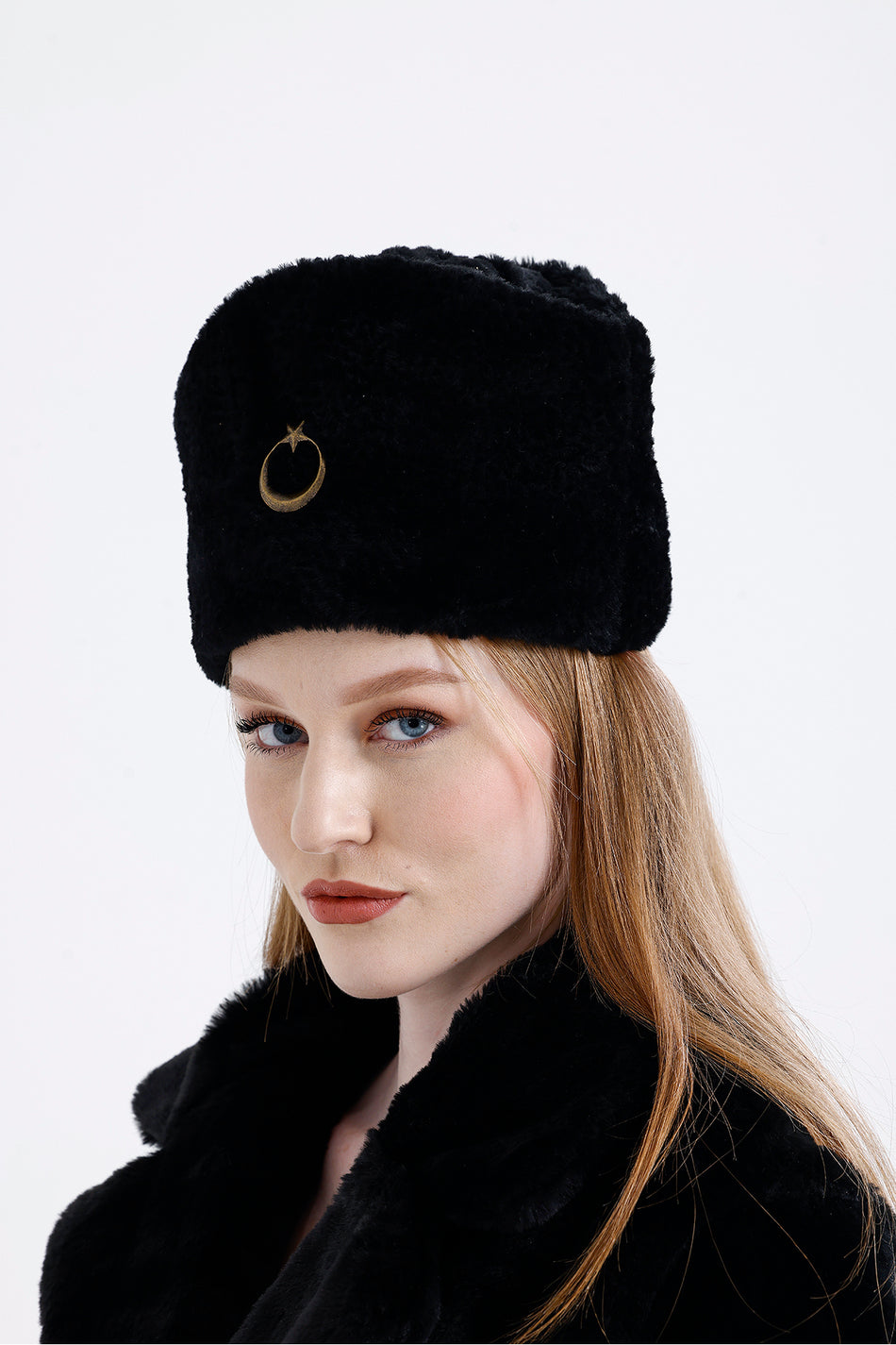 Fubileather Crescent and Star Ataturk National Forces Cap Lambskin