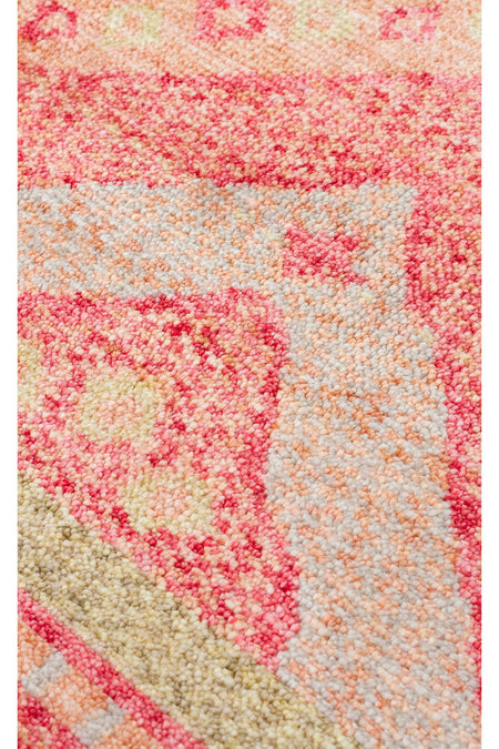 Eko Hali EKO Hali ZR18 RED MULTY Ethnic Patterned, Non-Shedding Usak Carpet Produced on Special Looms. - MALLTURK