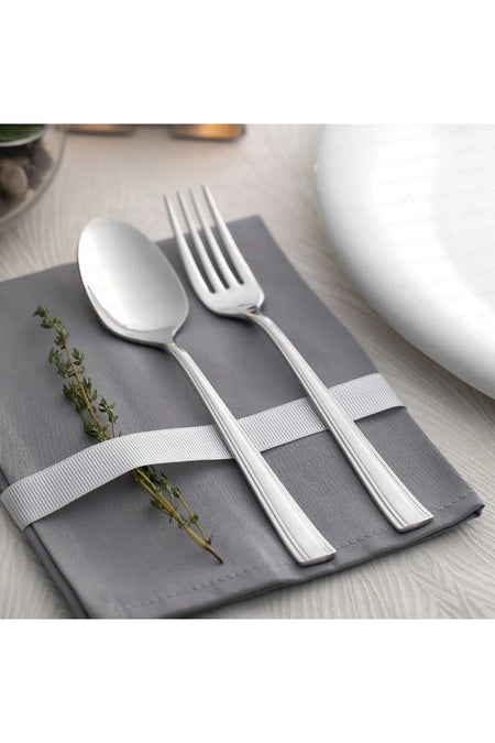 Nehir katre Plain 36 Piece karton Boxed Flatware Set 18 10 304 1 kalite - MALLTURK
