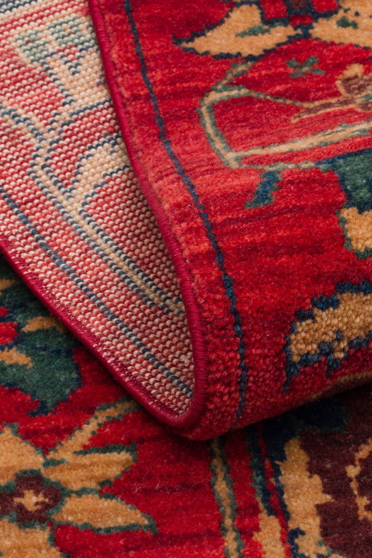 Kalesta Rug Rustik 05 Red Vintage Natural Wool with Special Looms Hand-Woven Techniques with Produced Living Room Rug - MALLTURK