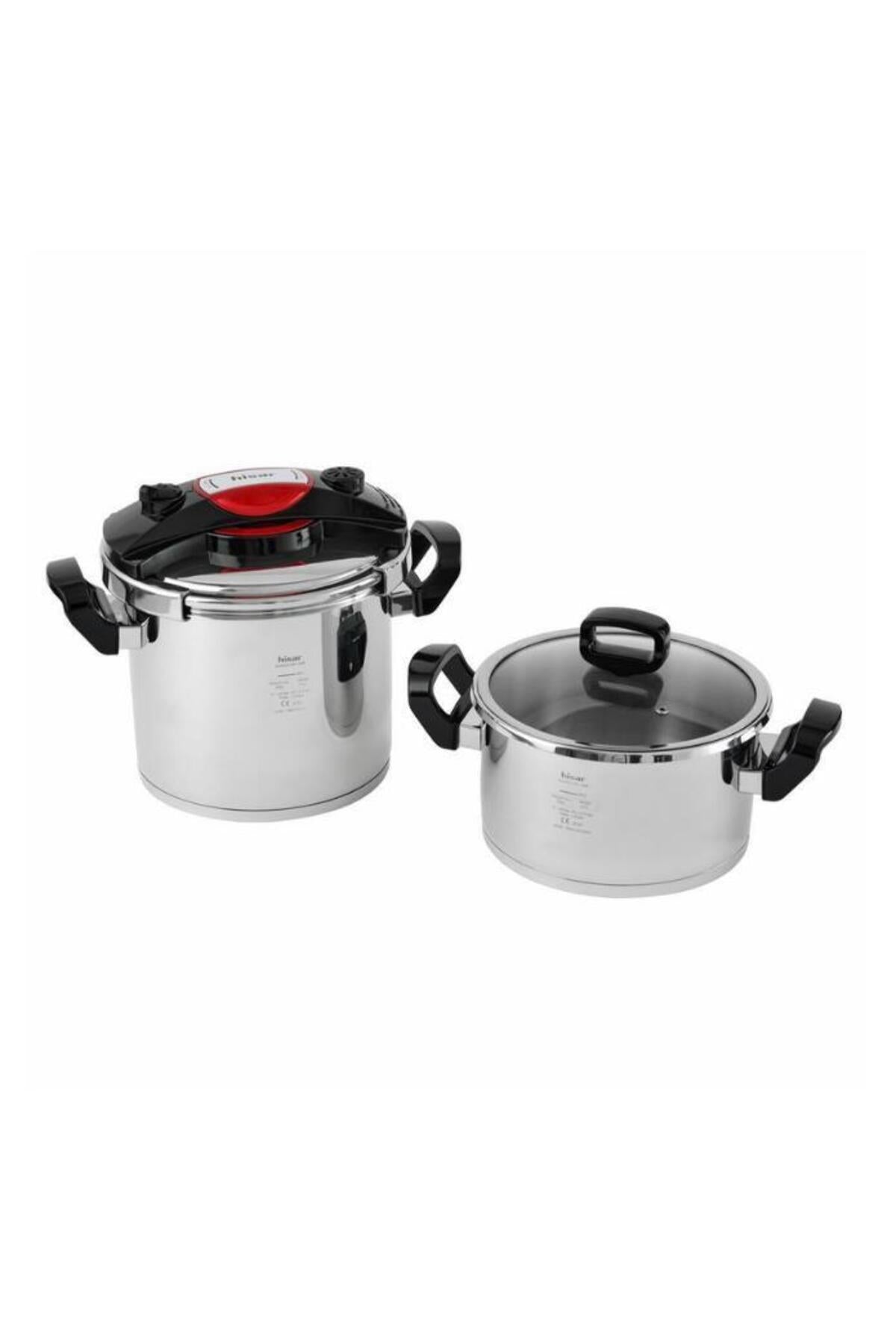 Hisar Monaco Joy Pressure Cooker Set 4Lt+7Lt Black - MALLTURK