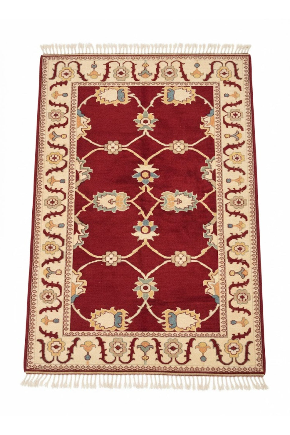 Anatolia Looms Usak Rug Hand-Woven Wool Rug Classic Living Room Decor