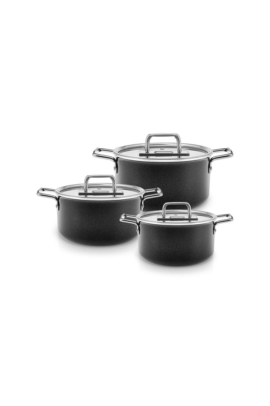Karaca Swiss Crystal Mastermaid 6 Piece Midi 0 Yag Ile Nonstick Cookware Set Shiny - MALLTURK