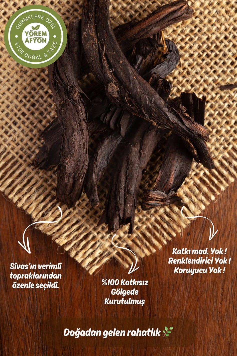 Gulcehre Pure, Dried Alkanna Tinctora (also known as Ennik Herb) from the Divrigi region of Sivas | 110g. - MALLTURK