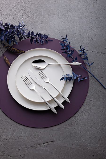Emsan akasya 24 Piece 6 Place Setting Boxed Flatware Set - MALLTURK