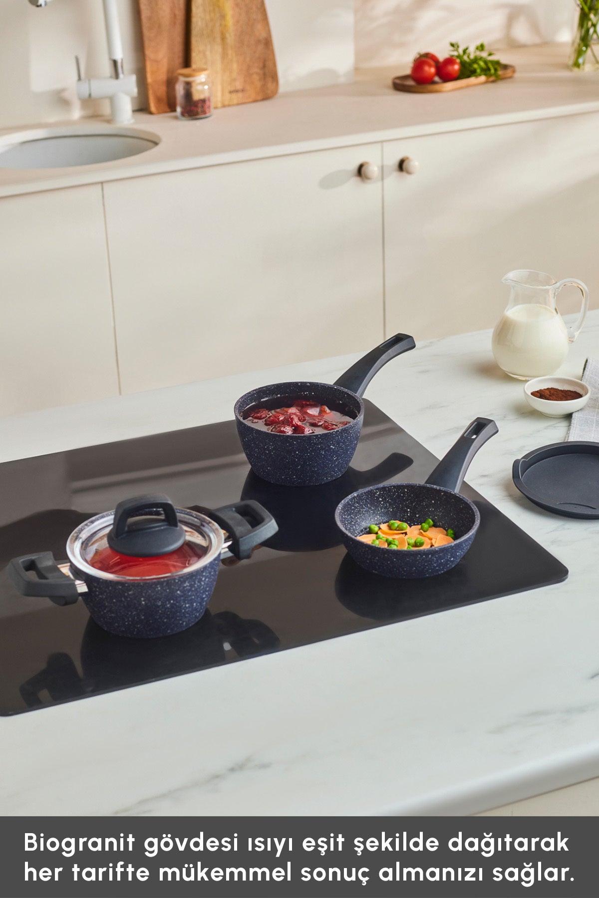 Karaca Bio Granite Stone Mini 5 Piece Cookware Set - MALLTURK