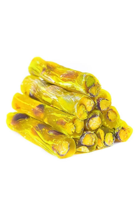 TAZE7 Lemon Flavored Pistachio fitil Turkish Delight 300 g - MALLTURK