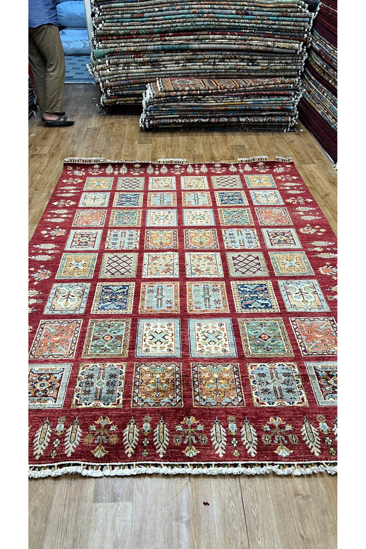 Turkmen Rug Hand-Woven Afghan Rug