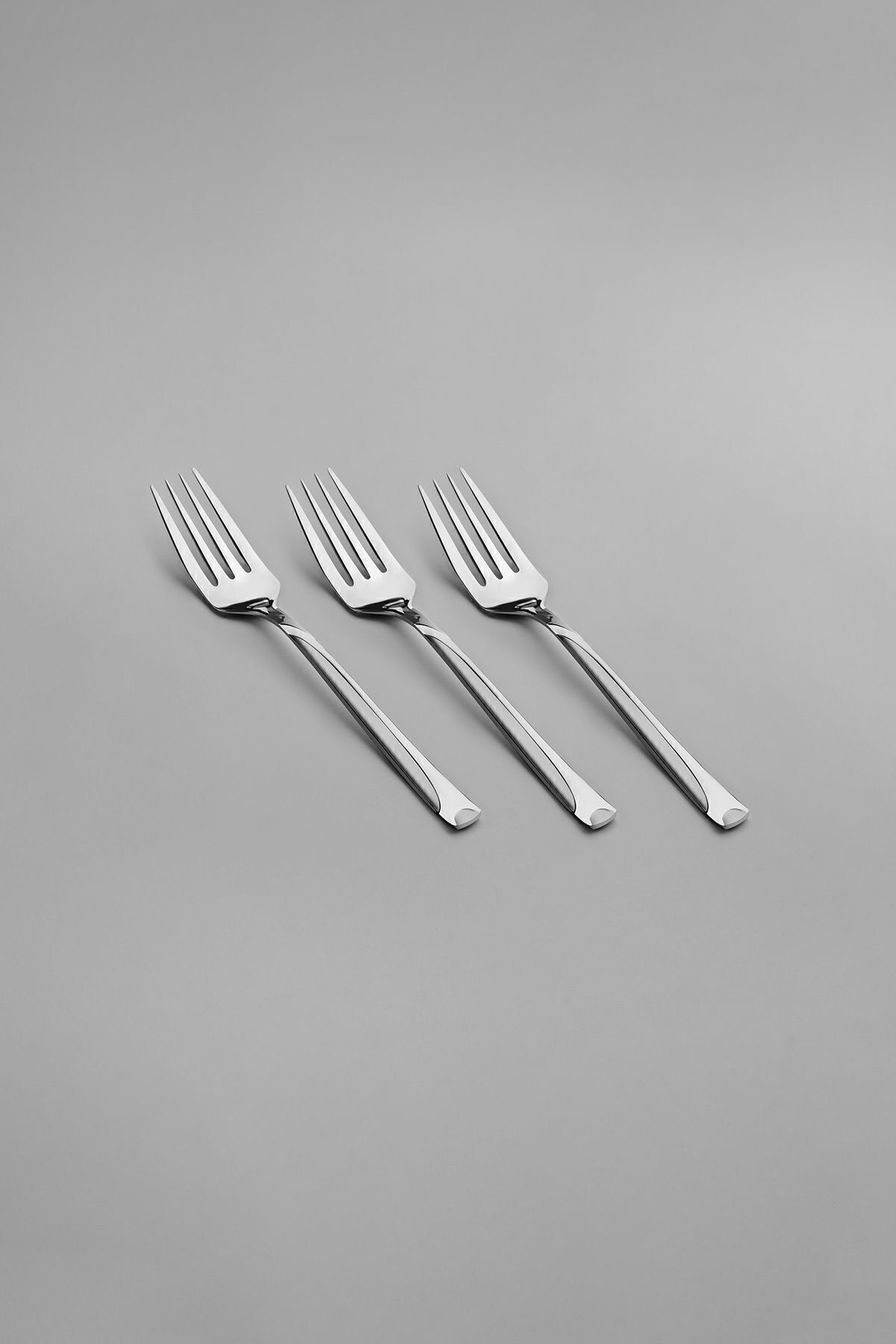 Nehir fiesta Satin 6 Place Setting 30 Piece Boxed Fork Spoon Set - MALLTURK