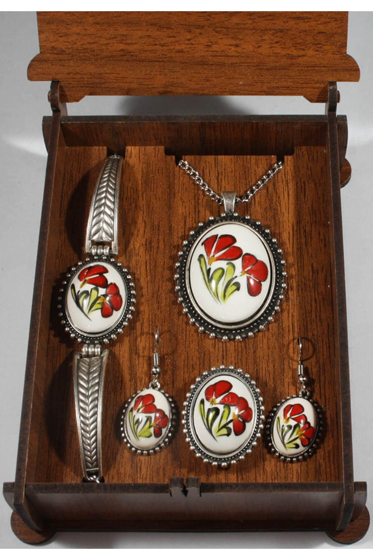 Cini Evi Birthday Gift Iznik Tile Jewelry Set - MALLTURK