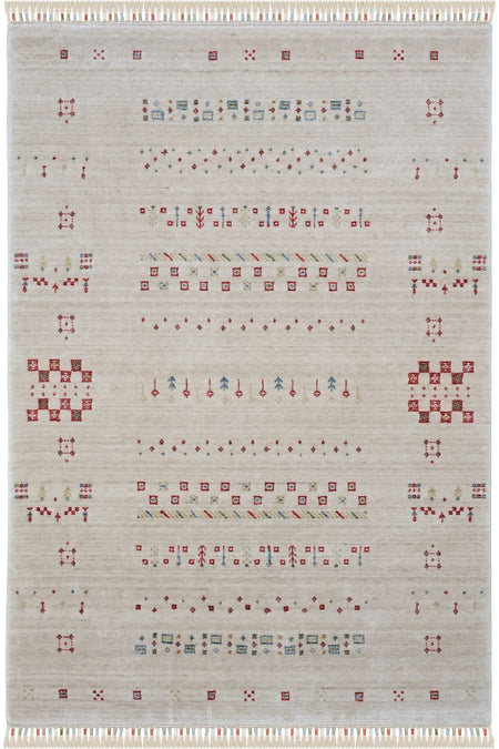Cool Hali Galata 06 Beige Cream Carpet Authentic Living Room Carpet Scandinavian Carpet Natural Bamboo Carpet Handwoven Hall Carpet - MALLTURK