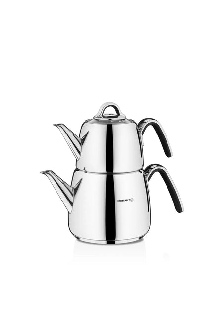 KORKMAZ Vertex Black Teapot Set 2 lt A197 - MALLTURK