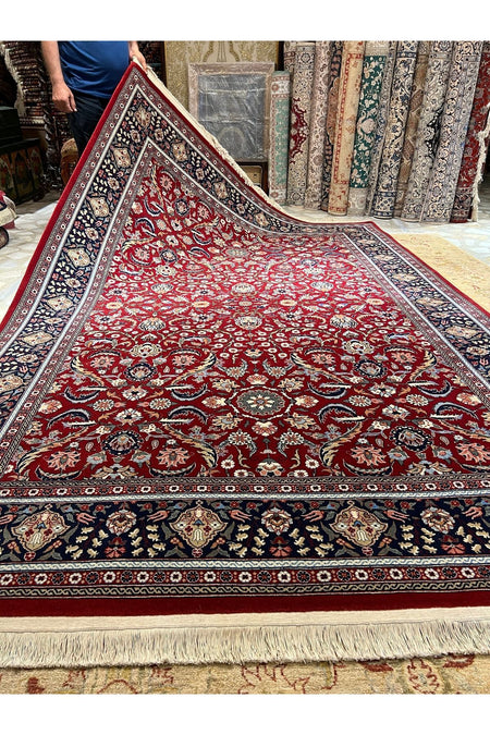 RD RAMAZAN DAG Hand Rug Art Hand-Woven Hereke Rug Signed Premium Quality Cotton Base Wool Weave Natural Dye Size 3x2 - MALLTURK