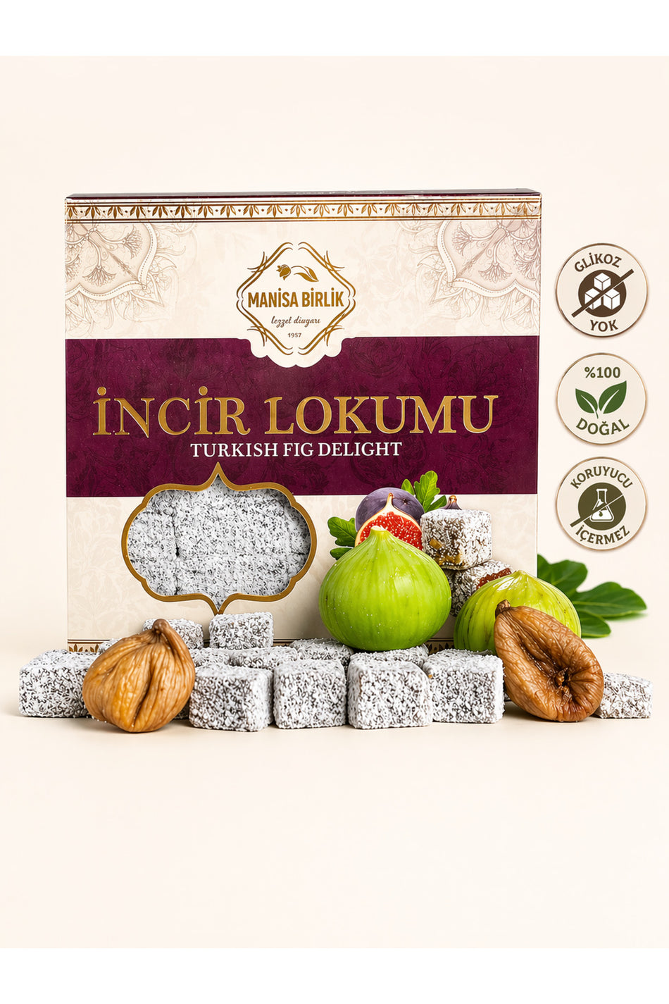 MANISA birlik Fig Turkish Delight 300 g - MALLTURK