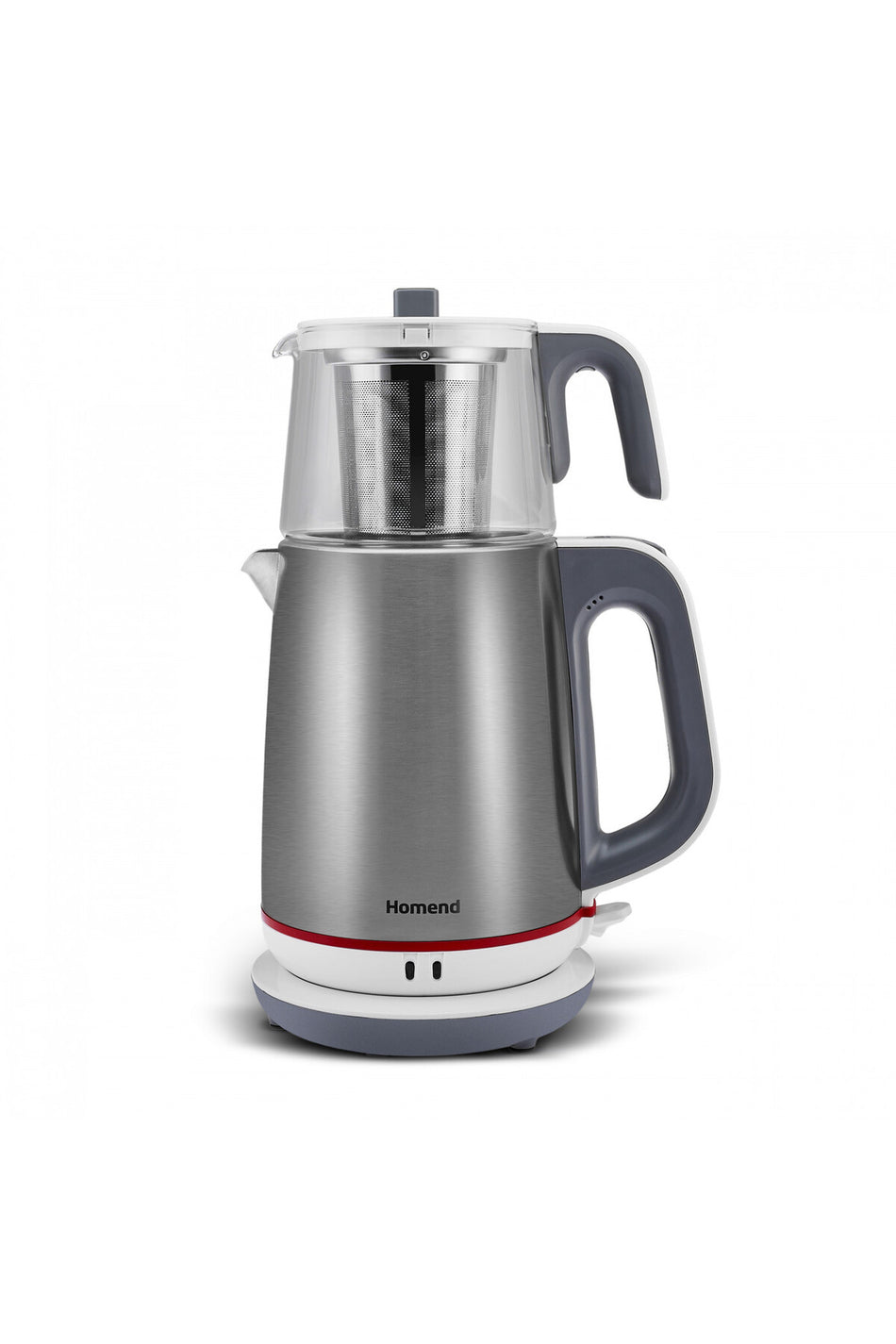 HOMEND Royaltea 1751h Stainless Steel White Tea Maker with Glass Teapot - MALLTURK