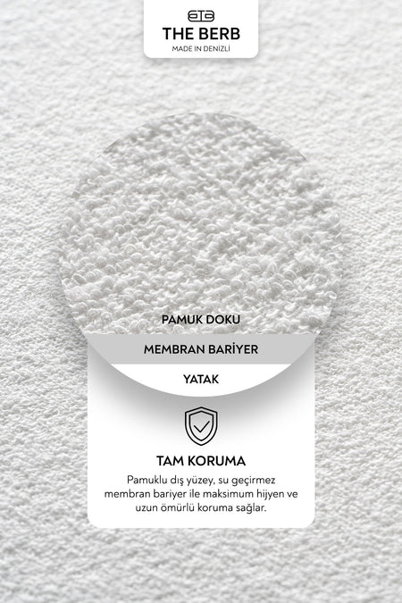 The Berb Waterproof Cotton Fitted Mattress Protector - MALLTURK