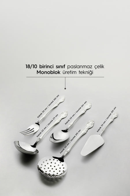Nehir adriana Satin 89 Piece Boxed Flatware Set - MALLTURK