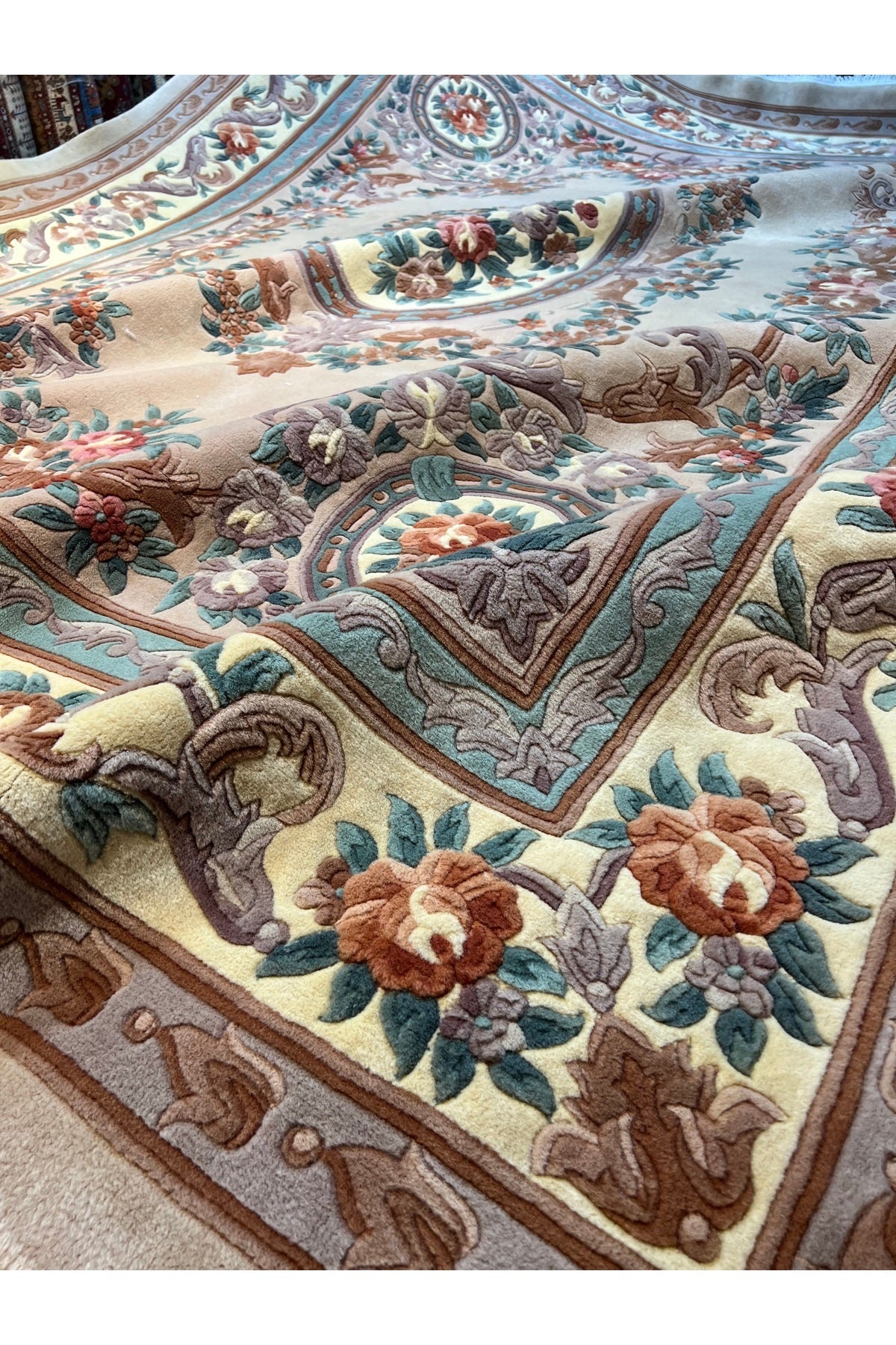RD RAMAZAN DAG Hand Rug Art Hand-Woven Embossed Chinese Rug Premium Quality Size 400x300 - MALLTURK